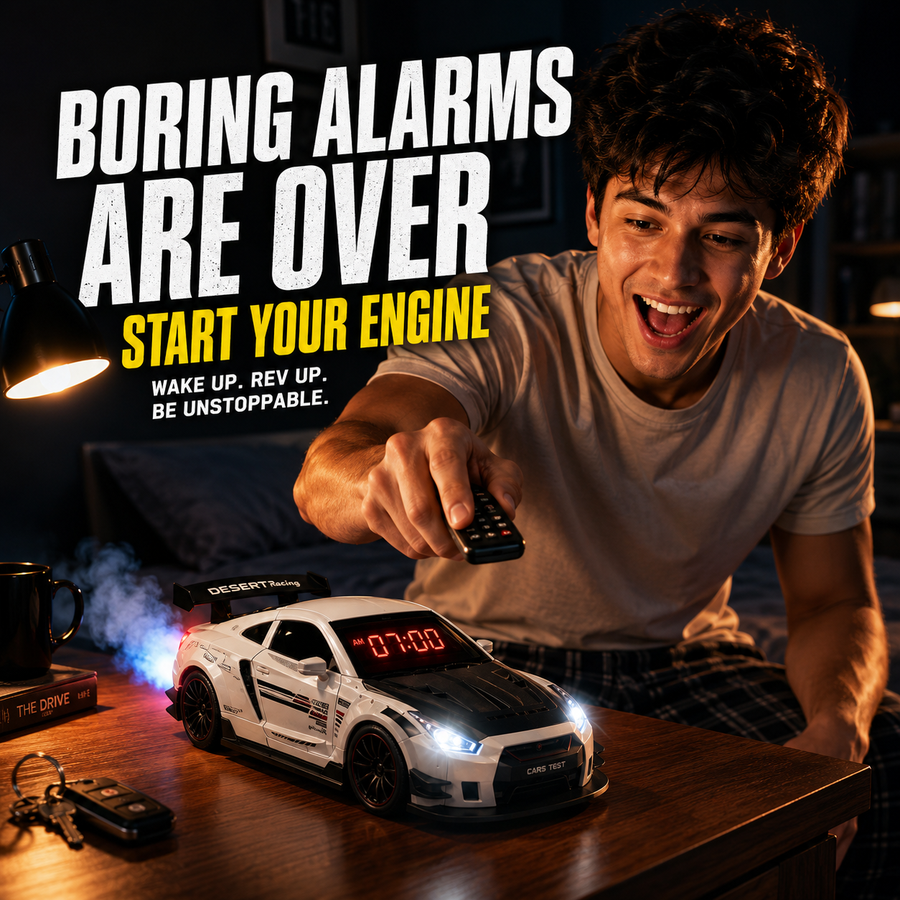 SPORTS CAR ALARM CLOCK
