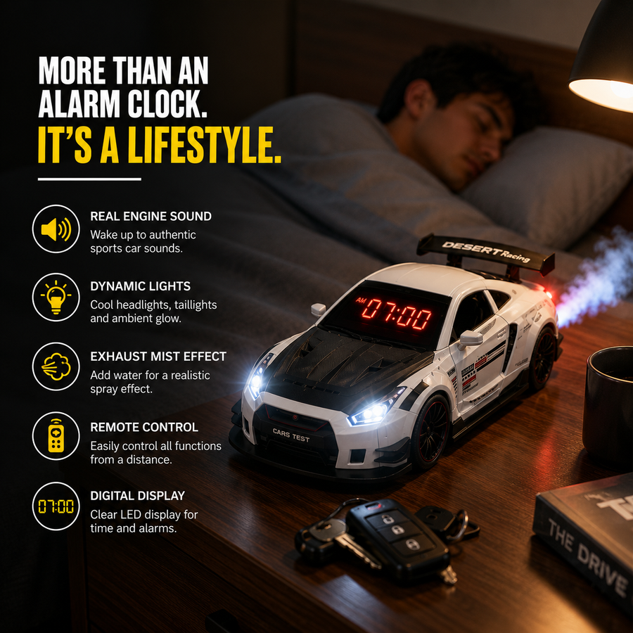 SPORTS CAR ALARM CLOCK