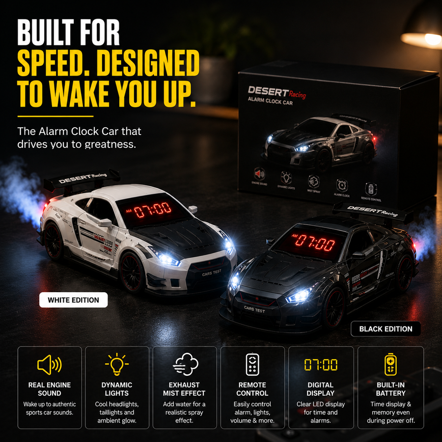 SPORTS CAR ALARM CLOCK