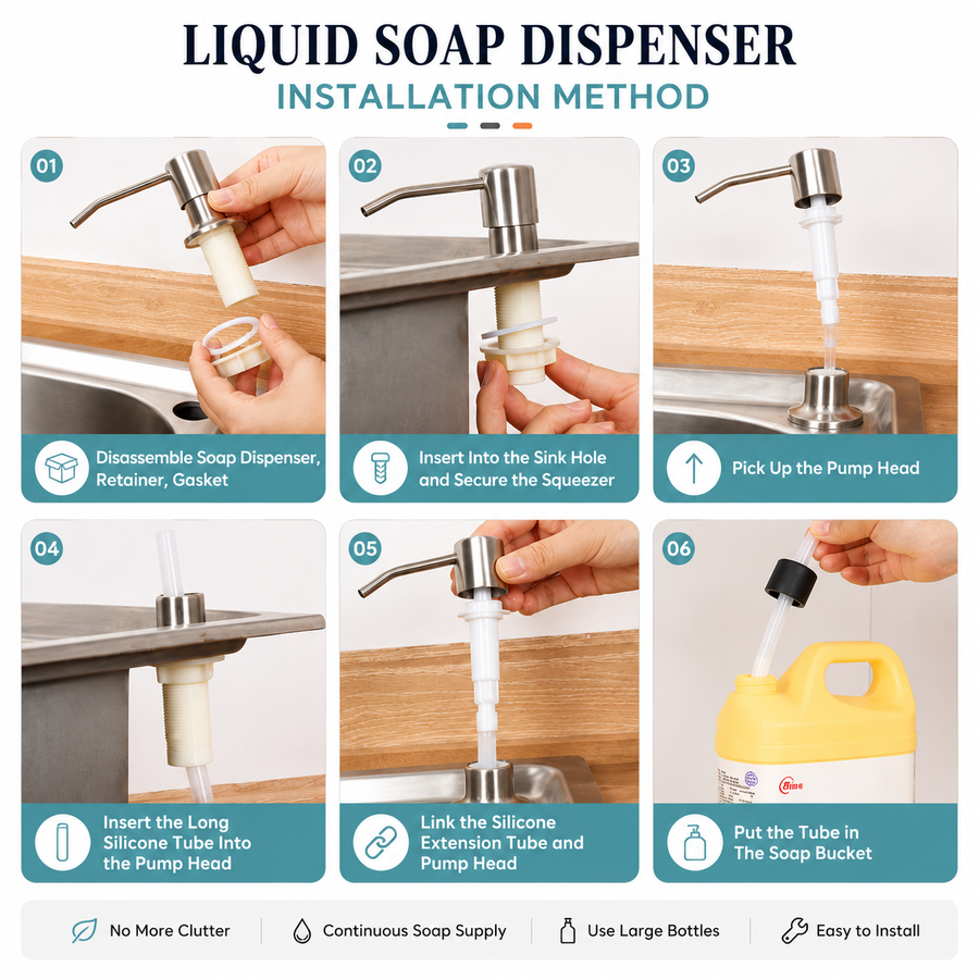 Kitchen Sink Liquid Soap Dispenser