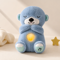 Breathing Otter Bear Plush Toy with Light and Music
