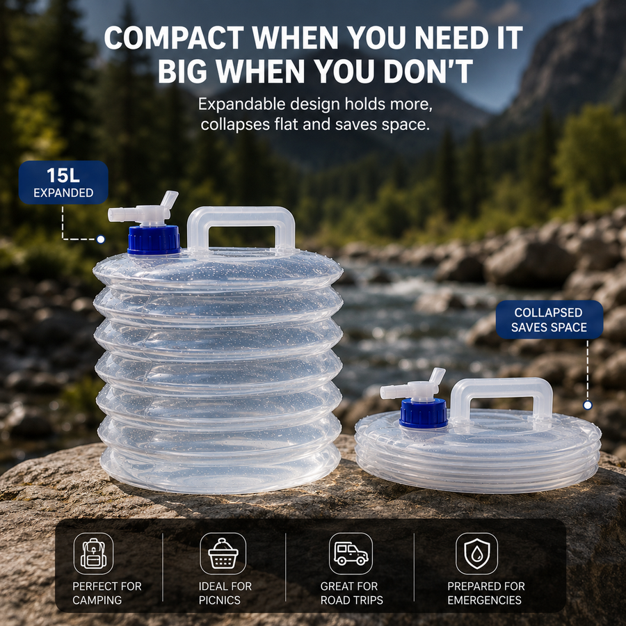 PORTABLE COLLAPSIBLE WATER CONTAINER