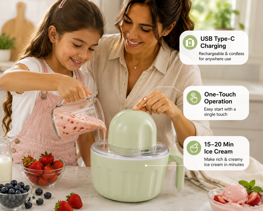 Mini Compact Ice-Cream Maker