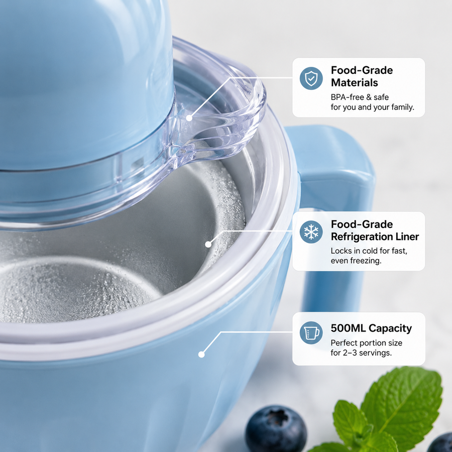 Mini Compact Ice-Cream Maker