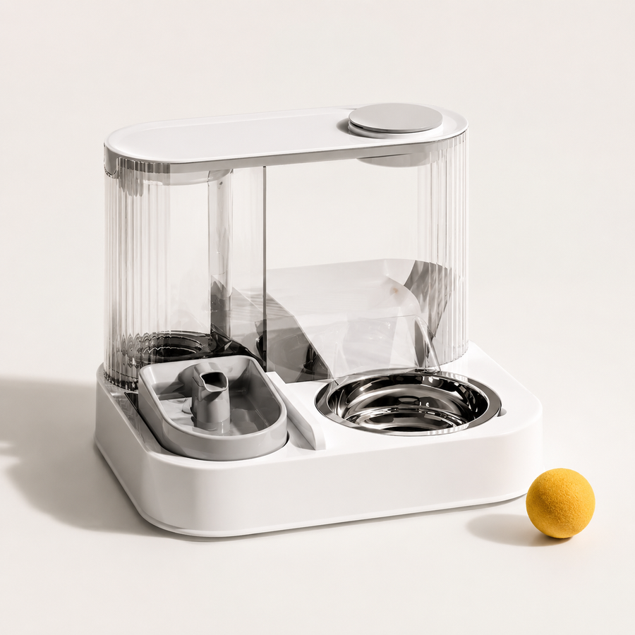 Automatic Pet Feeder and Water Dispenser Combo