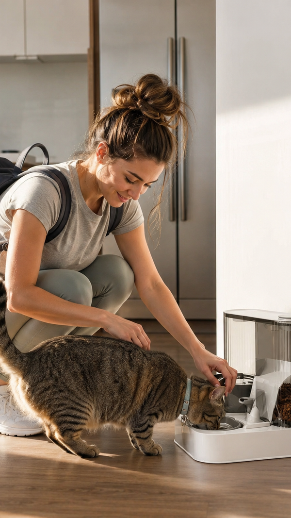 🐾 Fresh food, clean water, and peace of mind — even when you're away. 💙