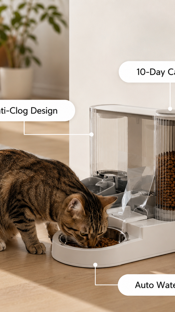 😺 No more missed meals. Keep your pet fed and happy every day. 🐾