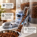 Automatic Pet Feeder and Water Dispenser Combo
