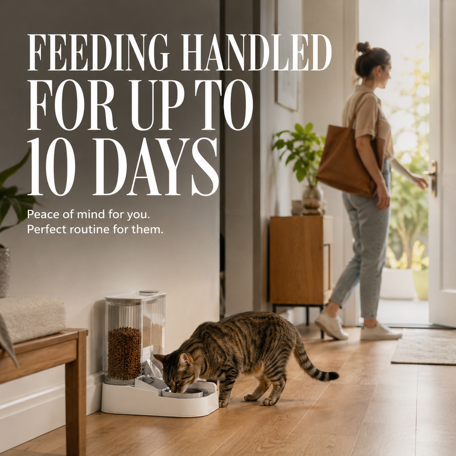 Automatic Pet Feeder and Water Dispenser Combo