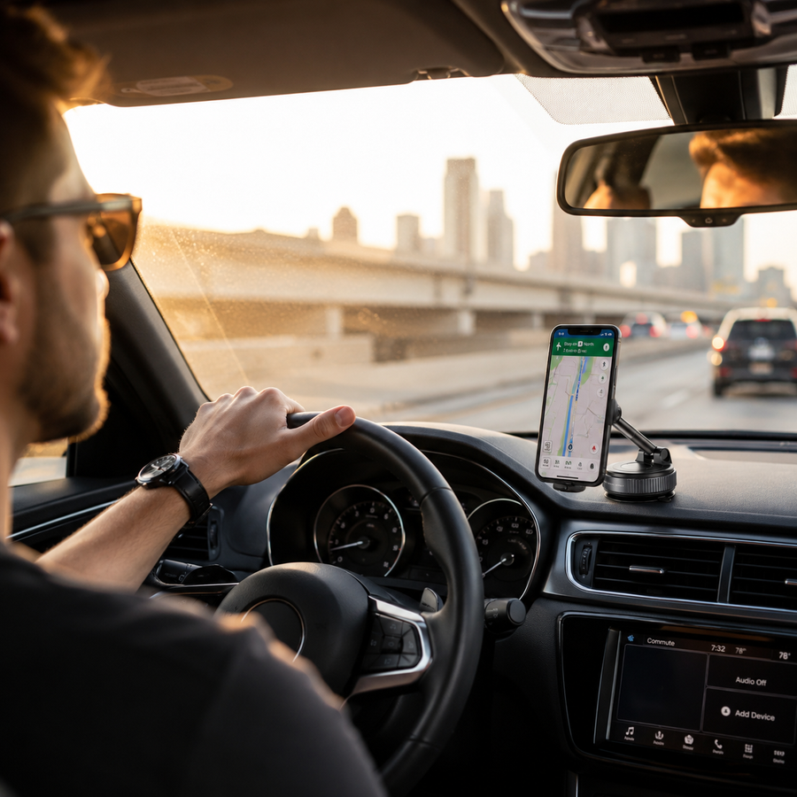 Magnetic Car Phone Holder with 360 Rotation