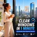 Double-Sided Magnetic Window Cleaner with Scraper