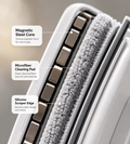 Double-Sided Magnetic Window Cleaner with Scraper