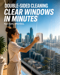 Double-Sided Magnetic Window Cleaner with Scraper