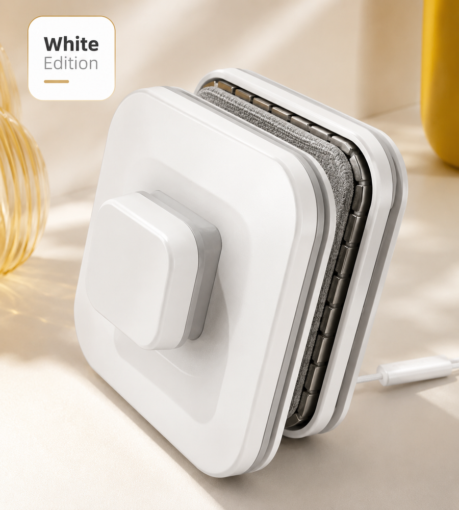 Double-Sided Magnetic Window Cleaner with Scraper
