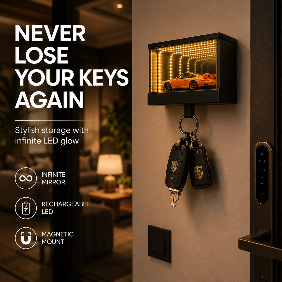 Infinity Garage Keychain with LED Light