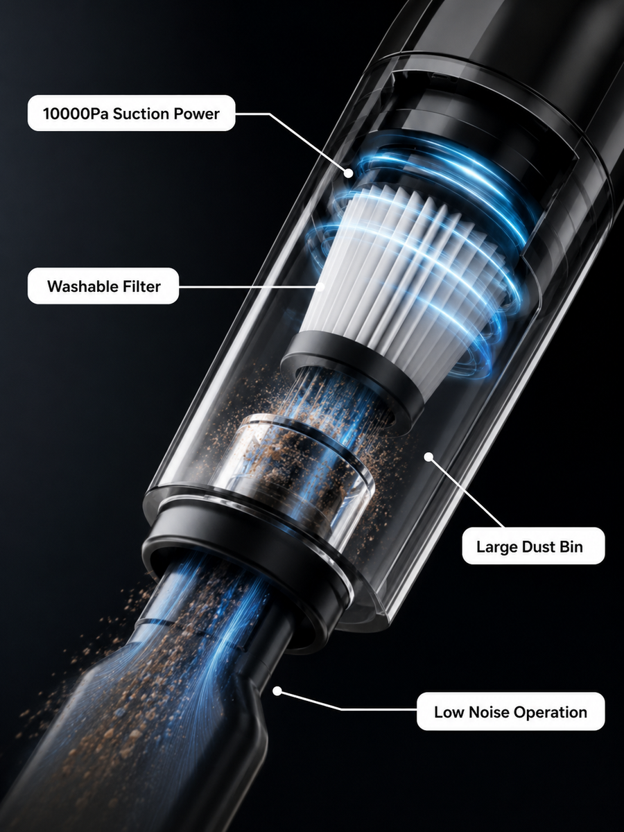 Handheld Cordless Car Vacuum Cleaner