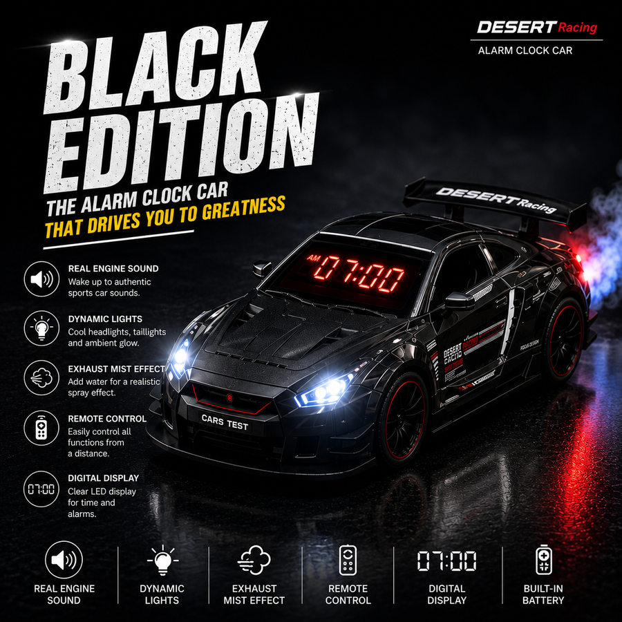 SPORTS CAR ALARM CLOCK