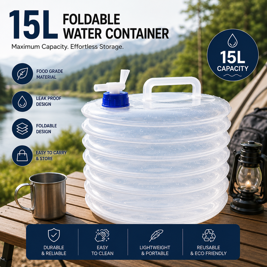 PORTABLE COLLAPSIBLE WATER CONTAINER