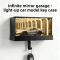 Mirror Infinity Garage Key Holder with Sensor Light